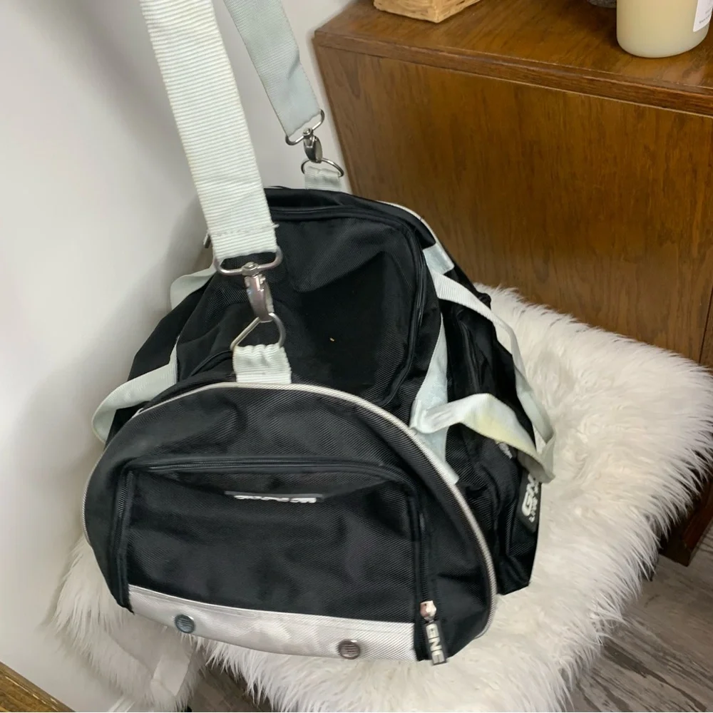 GNC Black Gym Duffel Bag
